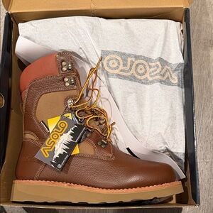 Asolo Chestnut and Tan Leather Boots